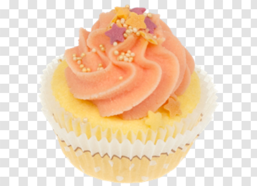 Cupcake Buttercream Icing Pink Food Transparent PNG