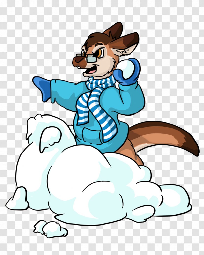 Vertebrate Cartoon Character Clip Art - Snowball Fight Transparent PNG