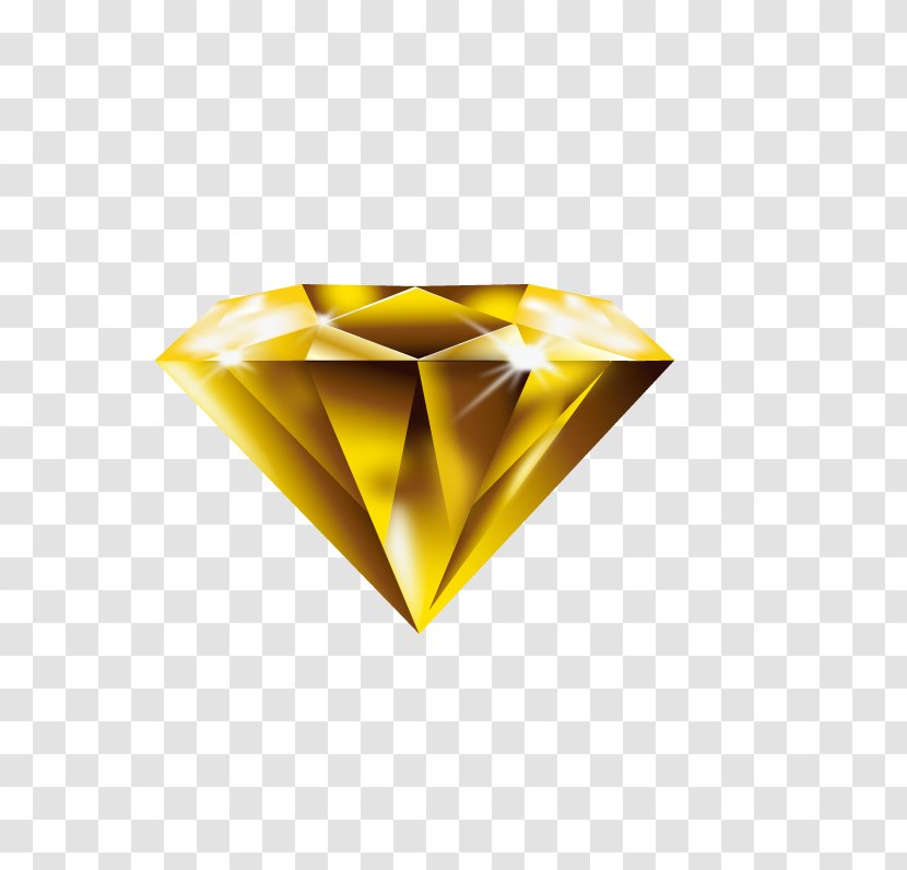 Yellow Diamond Paper - Carbonado Transparent PNG