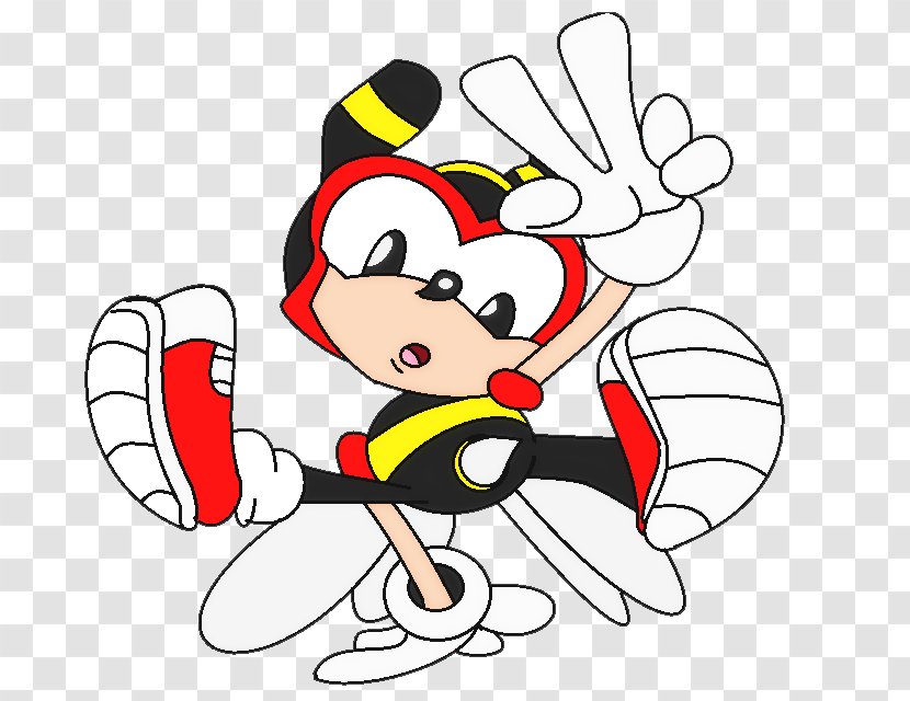 Charmy Bee Sonic Classic Collection Drawing - Heart - Silhouette Transparent PNG