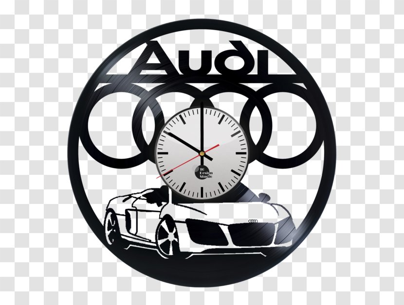 Audi R8 Clock Car Phonograph Record - Auto Detailing Transparent PNG