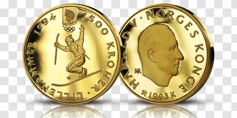 Coin 20-krone Norway Gold Silver Transparent PNG