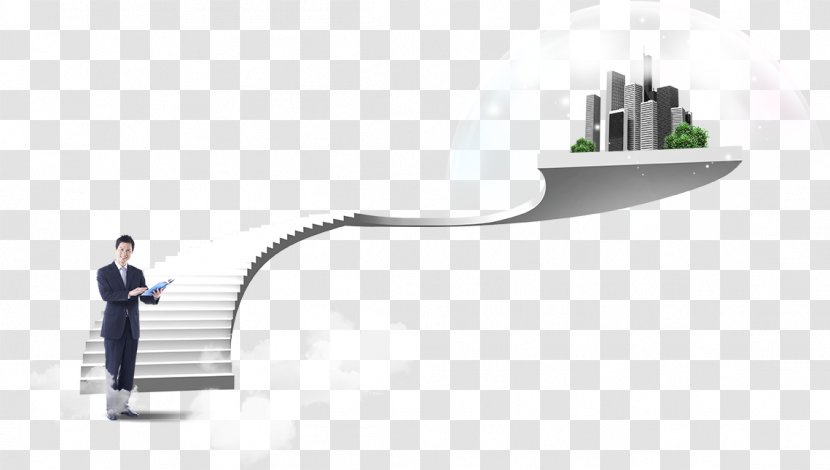 Business Building Stairs Illustration - Executive Search - Construction Ladder Transparent PNG