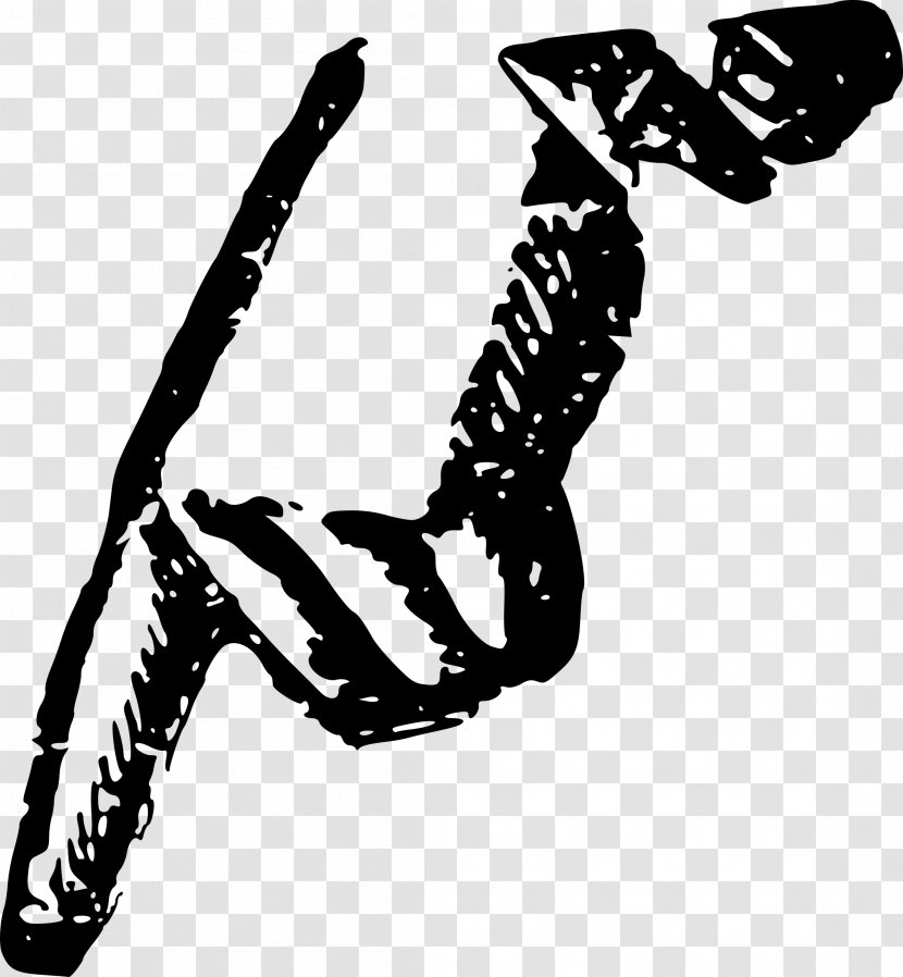Index Finger Arrow Hand Clip Art - Black And White - Fingers Transparent PNG