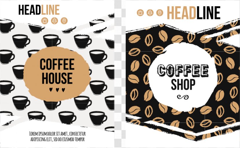 Coffee Cafe Poster - Shutterstock - Vector Menu Layout Transparent PNG