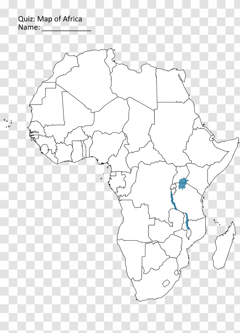 Africa Blank Map World Mapa Polityczna - Diagram Transparent PNG