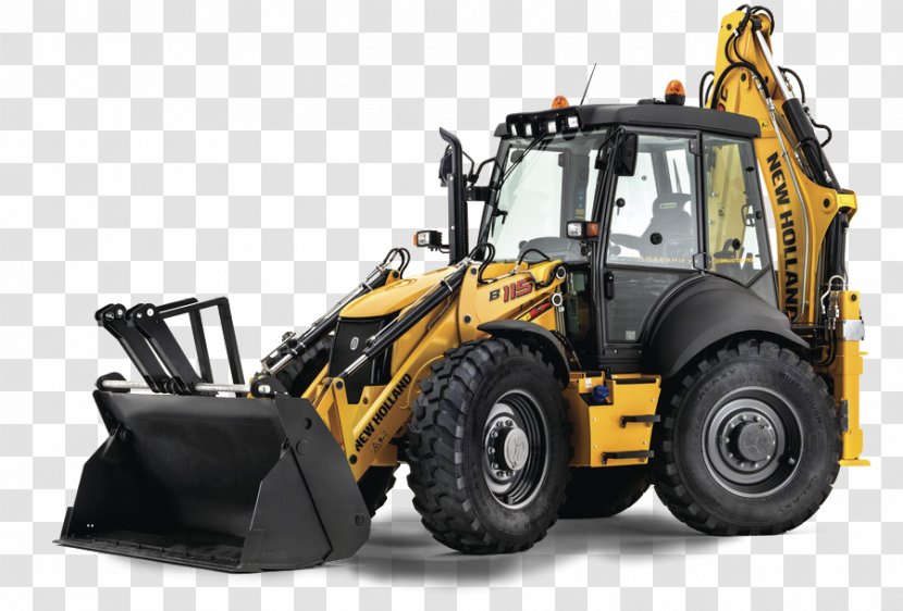 Backhoe Loader New Holland Agriculture Architectural Engineering Excavator - Construction Equipment Transparent PNG