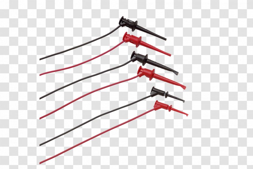 Fluke Corporation Red Black Power Cable Color - Polyvinyl Chloride - Piercing Needle Transparent PNG