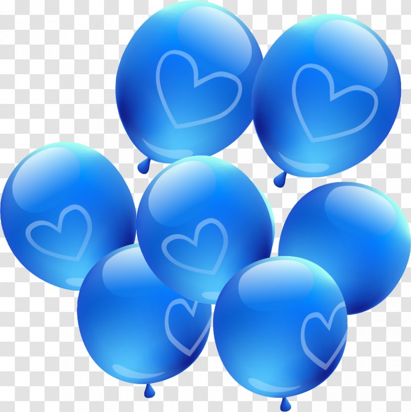 Balloon Designer - Silhouette - Vector Material Blue Transparent PNG