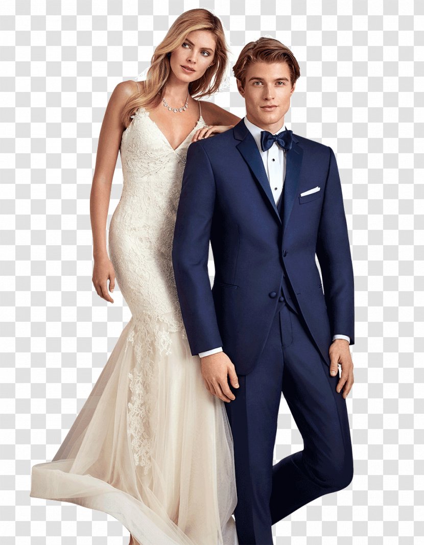 Tuxedo Suit Formal Wear Lapel Navy Blue - Shoulder Transparent PNG