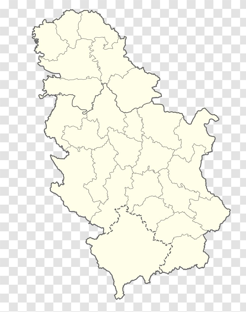 Central Serbia Southern And Eastern Vojvodina Map North - Area Transparent PNG