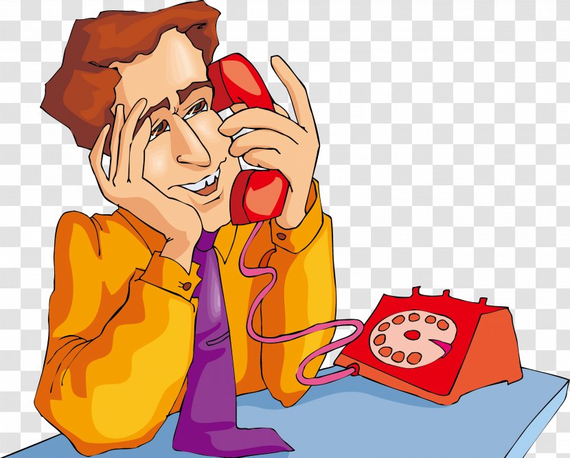 Telephone Illustration - Tree - The Man Who Answered Phone With A Smile Transparent PNG