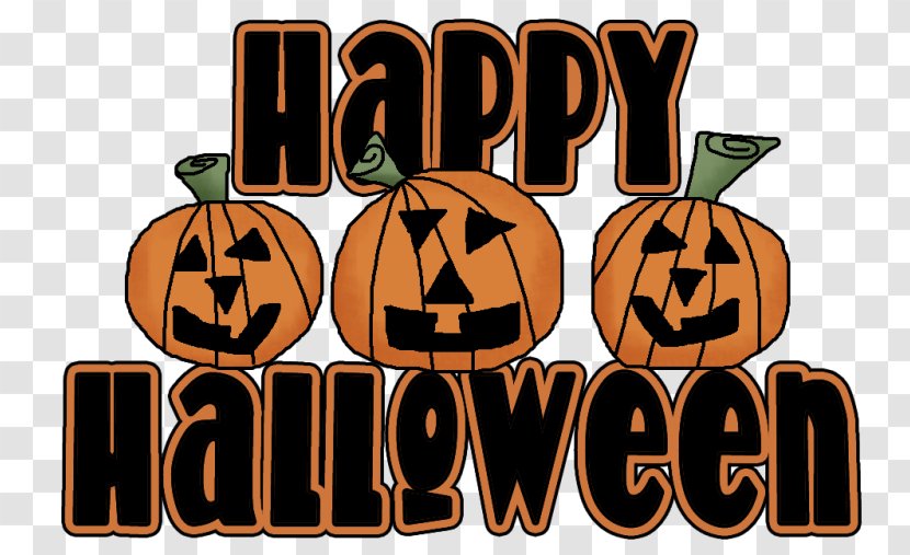 Jack-o'-lantern Halloween Word Holiday Fruit - Text Transparent PNG