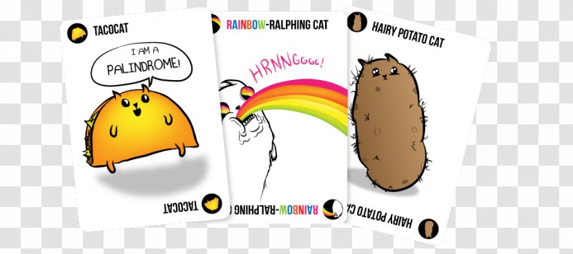 Exploding Kittens Card Game Board Set - Kitten Transparent PNG