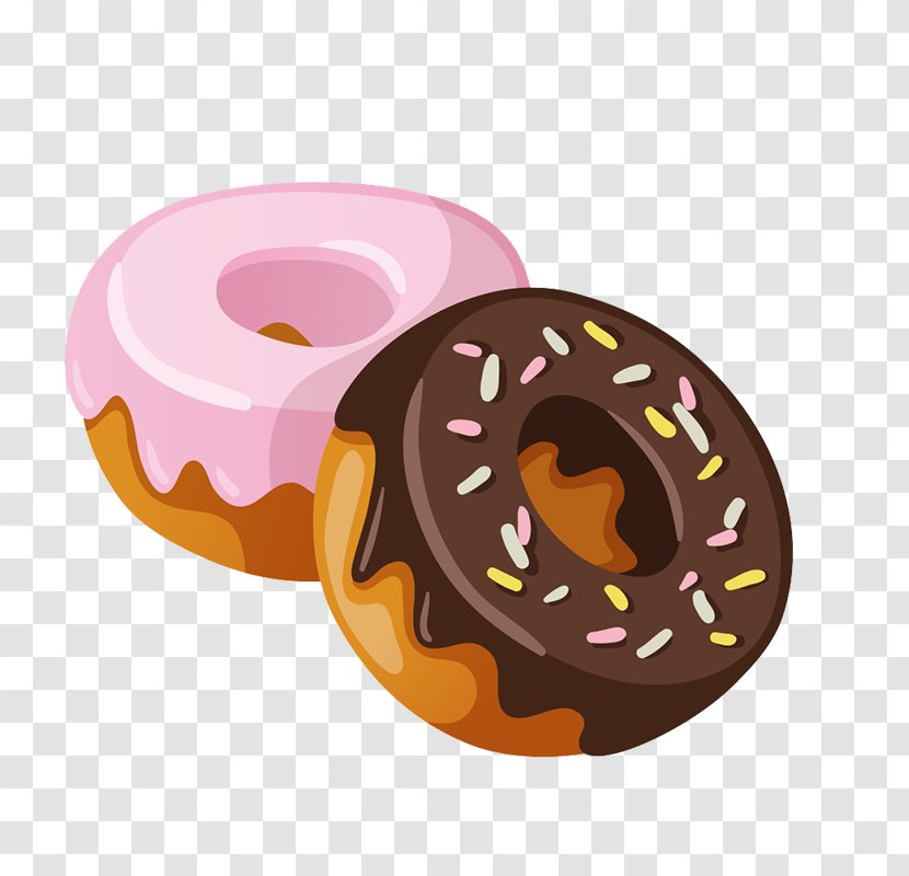 Dunkin' Donuts Coffee And Doughnuts Bakery Krispy Kreme - Cartoon Donut Transparent PNG