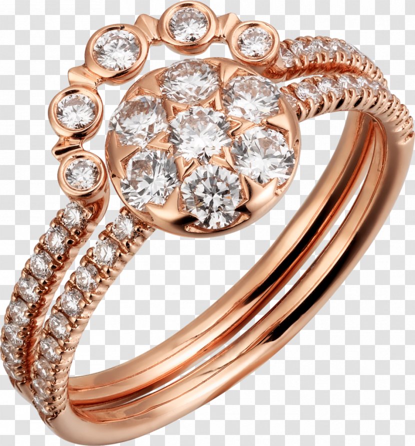 Cartier Ring Diamond Jewellery Brilliant - Wedding Transparent PNG