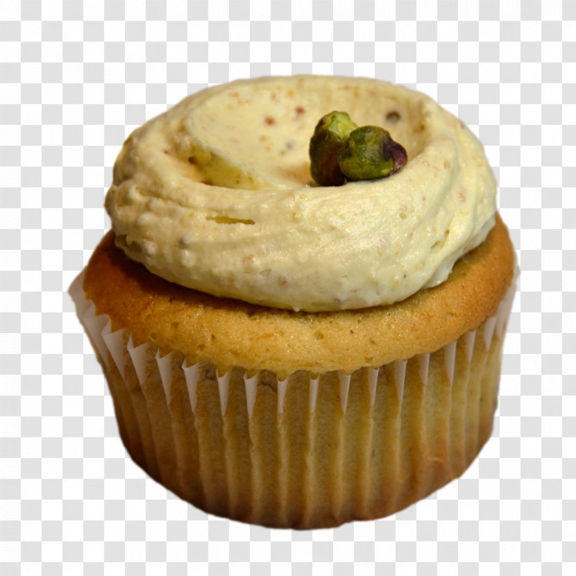 Cupcake Muffin Buttercream Food Dessert - Pistachio Transparent PNG