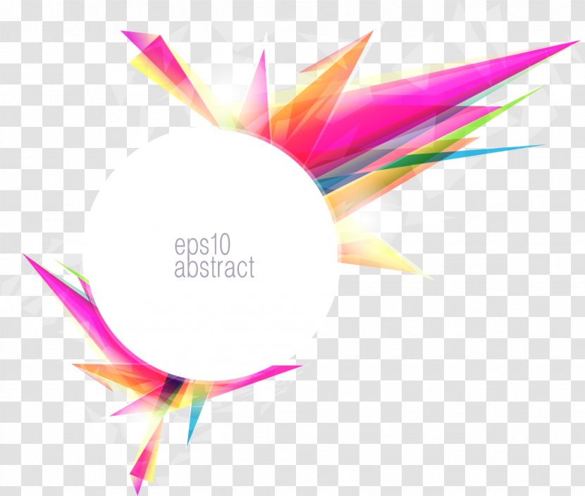 Abstract Art Color Gradient - Petal - Colorful Cone Material Transparent PNG