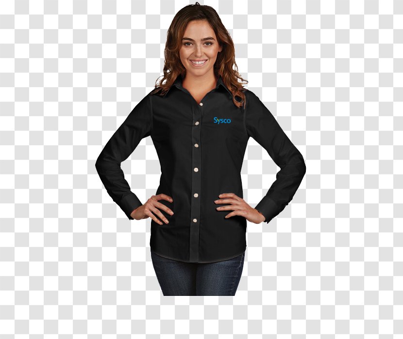 Dress Shirt Long-sleeved T-shirt - Oxford - Corporate Business Attire For Women Transparent PNG