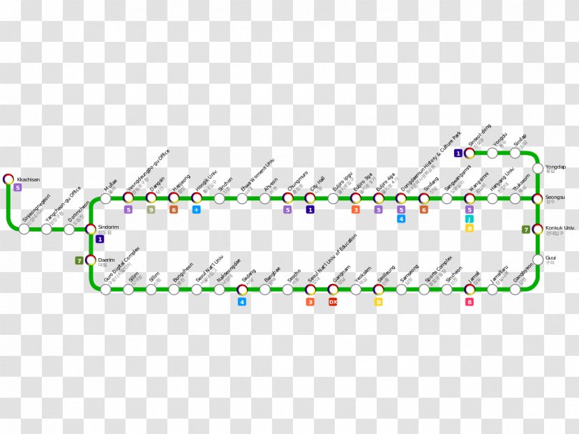 Seoul Subway Line 2 Incheon 1 Gangseo District Jung - Rectangle Transparent PNG