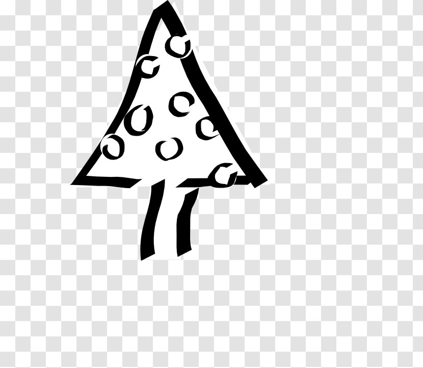 Christmas Tree Tattoo Clip Art - Black And White Tattoos Transparent PNG
