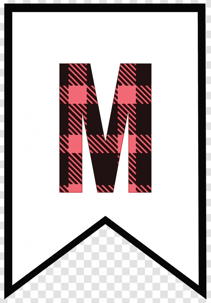 Clip Art Letter Alphabet Party - Tartan - Logo Transparent PNG