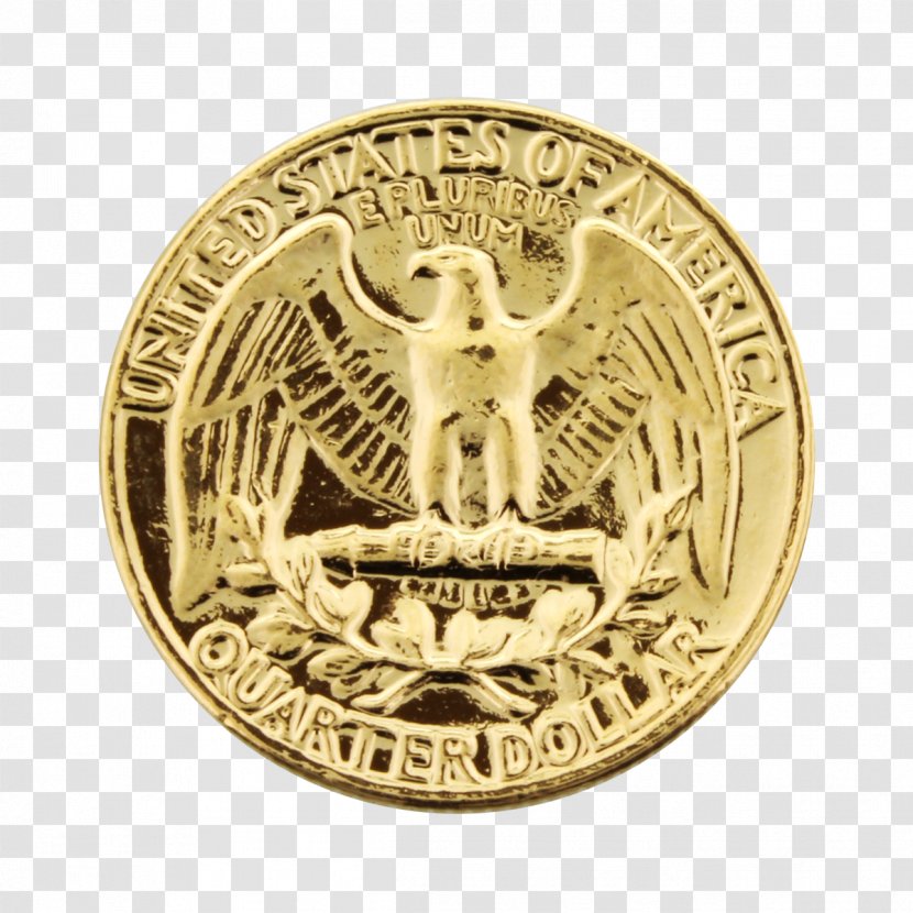 Dollar Coin Gold Quarter United States - Presidential 1 Program Transparent PNG