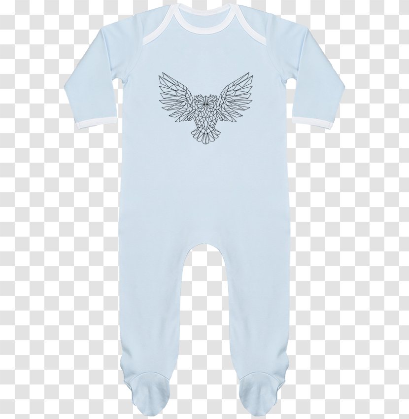 T-shirt Pajamas Baby & Toddler One-Pieces Infant Apron - Watercolor - Blue Geometric Transparent PNG