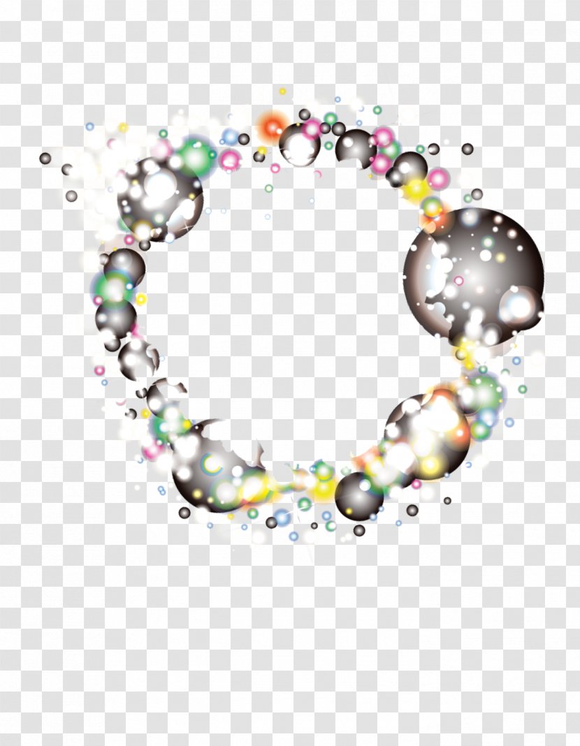 Circle Body Piercing Jewellery Human Pattern - Garland Bubbles Composition Transparent PNG
