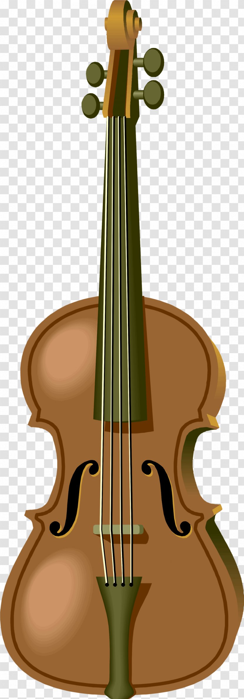 Cello Violin Musical Instruments Clip Art - Watercolor Transparent PNG