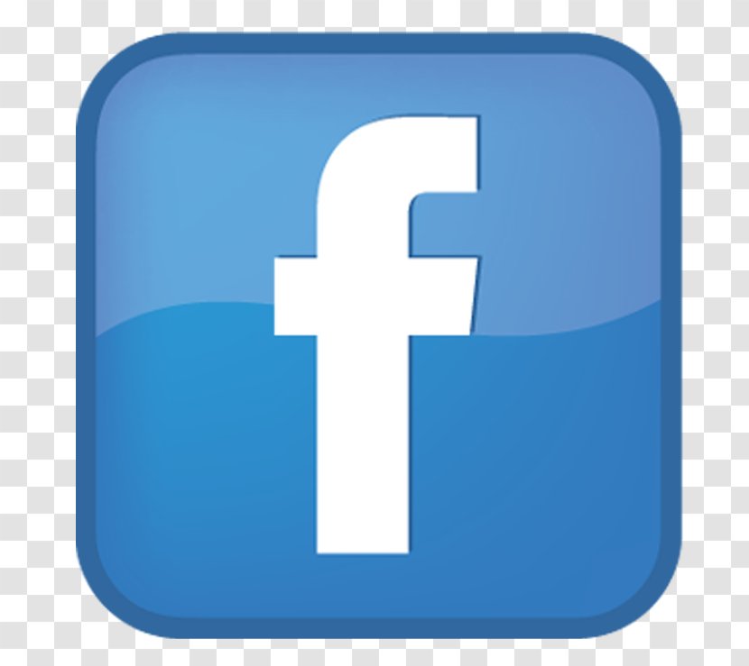 Facebook AddThis Social Media Like Button Icon - Electric Blue - Logo Transparent PNG