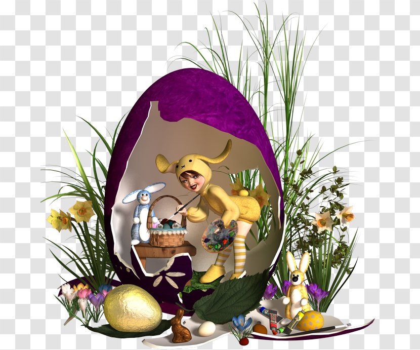 Easter Egg Bunny Hare Transparent PNG