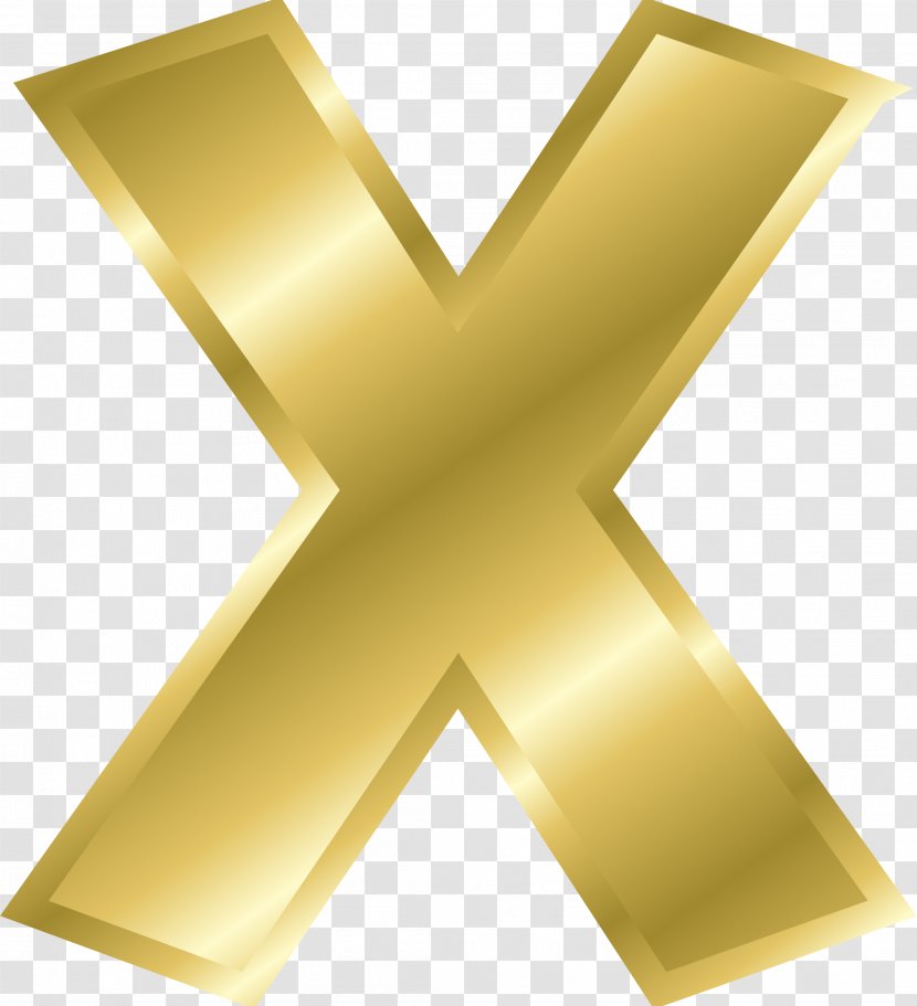 Letter Case Clip Art - Symbol - Gold Letters Transparent PNG