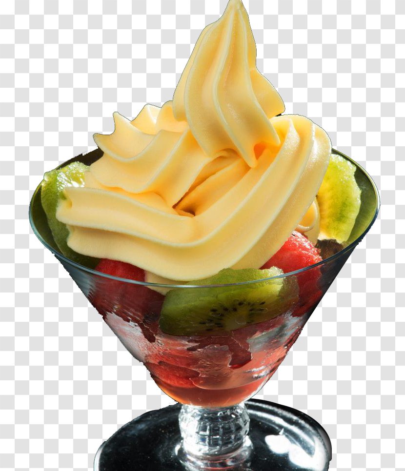 Ice Cream Sundae Frozen Yogurt Knickerbocker Glory - Toppings - Fruit Transparent PNG