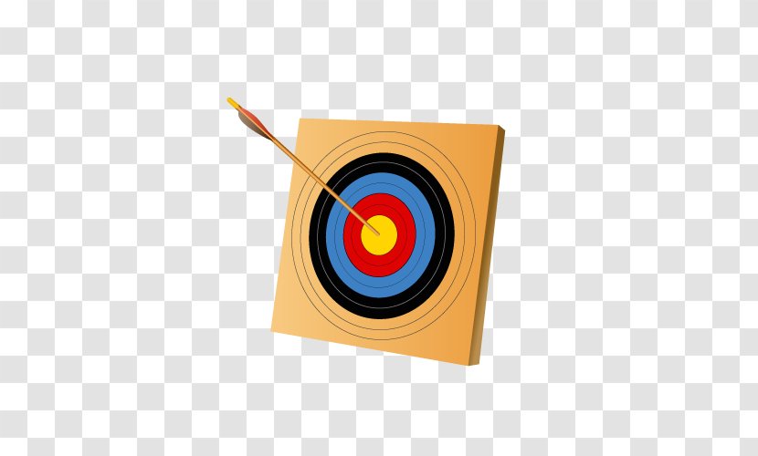 Shooting Target Arrow - Cartoon - Vector Transparent PNG