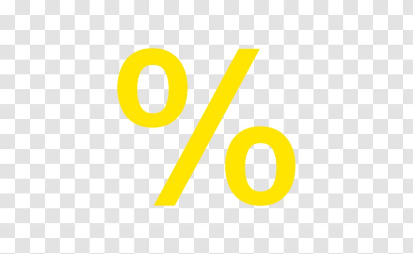Percentage Number Yellow - Softshell - Percent Transparent PNG