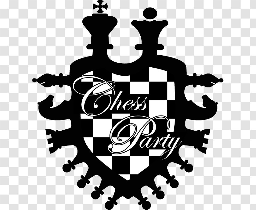 Chess Piece Lavender Blush King Logo - Monochrome Transparent PNG