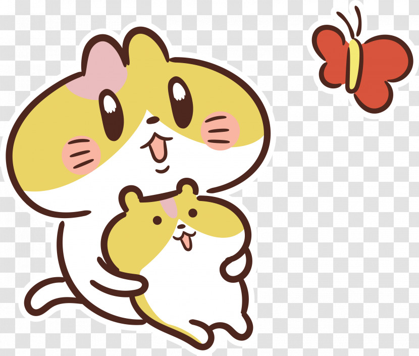 Snout Cartoon Yellow Cat-like Meter Transparent PNG