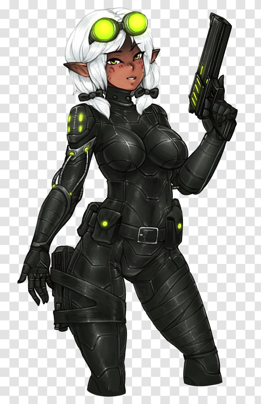 Mercenary Figurine Character Fiction - Sequin Bodysuit Transparent PNG