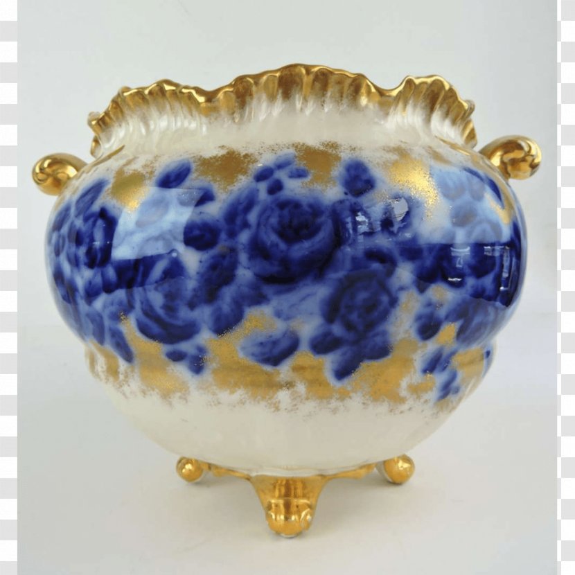 Vase Cobalt Blue Porcelain Tableware Transparent PNG