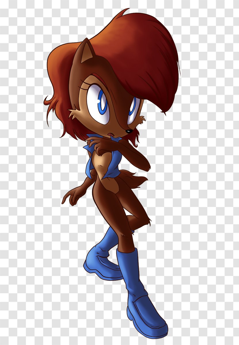 Illustration Cartoon Human Legendary Creature Muscle - Fictional Character - Sally Acorn Transparent PNG