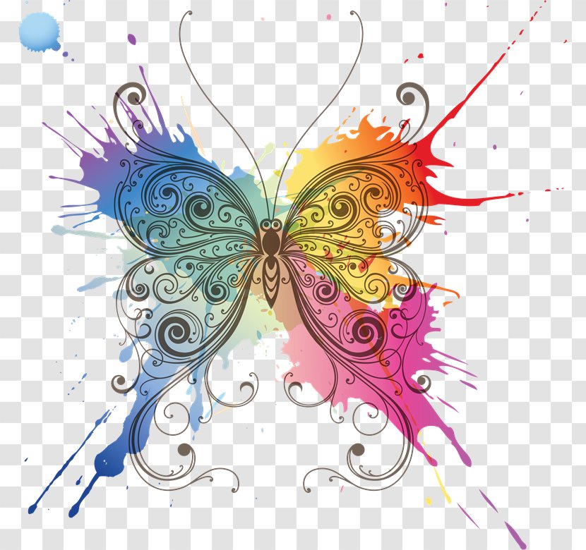 Butterfly Drawing - Moths And Butterflies - Wo Transparent PNG