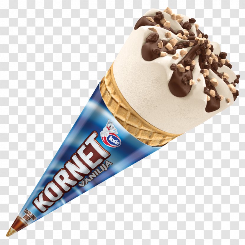 Ice Cream Cones Ledo Vanilla Flavor Transparent PNG