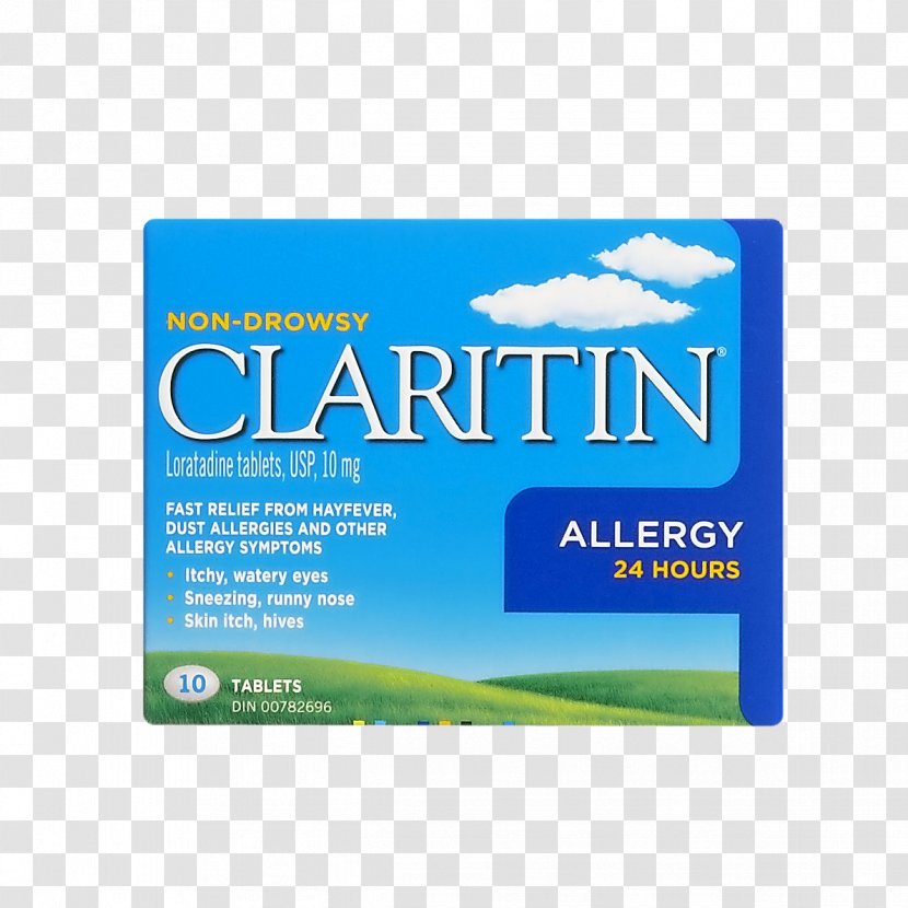 Loratadine Antihistamine Tablet Allergy Cetirizine - Benadryl Transparent PNG