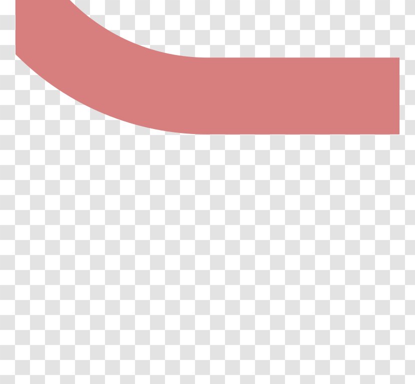 Product Design Line Shoe Angle Pink M - Corner Arc Transparent PNG