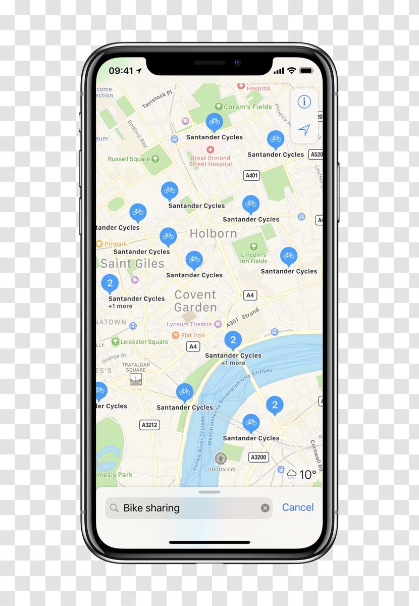 Apple Maps HomePod IPhone IOS 12 - Ipad - Bike Show Transparent PNG