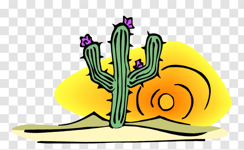 Cactaceae Clip Art - Yellow - Mexican Cactus Transparent PNG