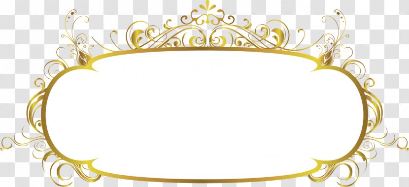 Picture Frame - Body Jewelry - Gold Transparent PNG