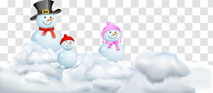 Snowman Clip Art - Sky - Three Transparent PNG