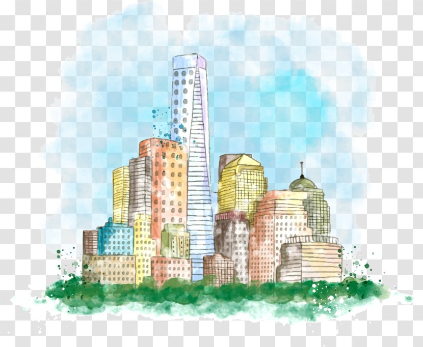 Architecture Building Drawing - Mixed Use Transparent PNG